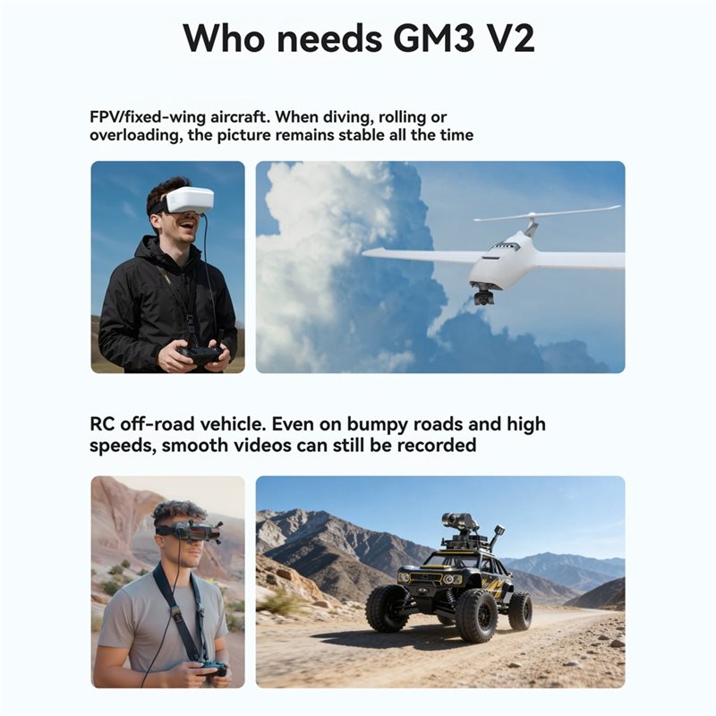 [NEW!A25P】 GM3 V2 FPV Gimbal 3 - Drone Camera With Gimbal ulasan dan harga